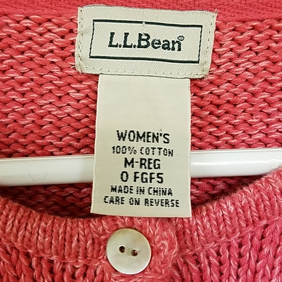 L.L.Bean Sweater - Pink Cardigan - Picture 2 of 7